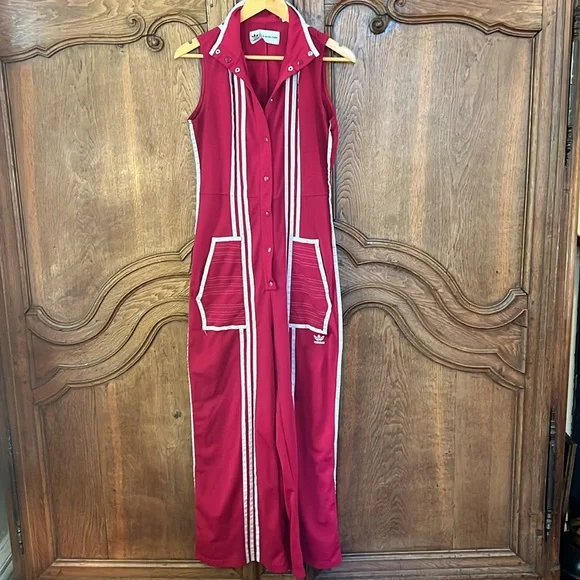 adidas Originals Red Jumpsuit - Picture 6 of 16